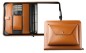 Preview: Manager Orgamappe DIN A4 mit Tablethalterung und optionaler Zubehörtasche CAMBRIDGE Top Grain Leder hellbraun