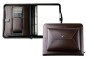 Preview: Manager Orgamappe DIN A4 mit Tablethalterung und optionaler Zubehörtasche CAMBRIDGE Top Grain Leder dunkelbraun