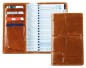 Preview: Taschenkalender mit Spiralbindung 2025 + 2026 in PREMIUM LEDER CROCO braun