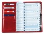 Preview: Taschenkalender mit Spiralbindung 2025 + 2026 in PREMIUM LEDER CROCO rot