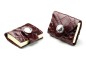 Preview: 2er Set MINI Haftnotiz Etuis PREMIUM LEDER CROCO rot