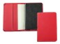Preview: Pocket Notizbuch Lederimitat ECO APPLE LEATHER rot