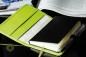 Preview: Pocket Notizbuch Lederimitat ECO APPLE LEATHER grün