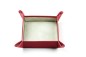 Preview: Taschenleerer / Utensilienschale ECO APPLE LEATHER Lederimitat rot