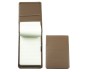 Preview: Reporterblock DIN A6 Lederimitat ECO APPLE LEATHER braun