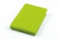 Preview: Reporterblock DIN A6 Lederimitat ECO APPLE LEATHER grün