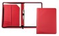 Preview: Reissverschluss Schreibmappe DIN A4 ECO APPLE LEATHER Lederimitat rot