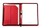 Preview: Reissverschluss Schreibmappe DIN A4 ECO APPLE LEATHER Lederimitat rot