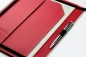 Preview: Reissverschluss Schreibmappe DIN A4 ECO APPLE LEATHER Lederimitat rot