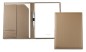 Preview: Schreibmappe DIN A4 ECO APPLE LEATHER Lederimitat braun