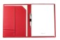 Preview: Schreibmappe DIN A4 ECO APPLE LEATHER Lederimitat rot