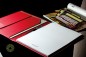 Preview: Schreibmappe DIN A4 ECO APPLE LEATHER Lederimitat rot