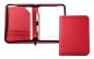 Preview: Reissverschluss Schreibmappe DIN A5 ECO APPLE LEATHER Lederimitat rot