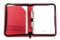 Preview: Reissverschluss Schreibmappe DIN A5 ECO APPLE LEATHER Lederimitat rot