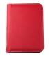 Preview: Reissverschluss Schreibmappe DIN A5 ECO APPLE LEATHER Lederimitat rot