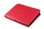Preview: Reissverschluss Schreibmappe DIN A5 ECO APPLE LEATHER Lederimitat rot