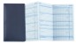 Preview: Leporello Faltkalender 2025 + 2026 in ECO APPLE LEATHER Lederimitat dunkelblau