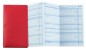 Preview: Leporello Faltkalender 2025 + 2026 in ECO APPLE LEATHER Lederimitat rot