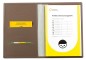 Preview: U Kinderuntersuchungs Mappe mit Gummibandverschluss Lederimitat ECO APPLE LEATHER braun