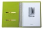 Preview: Adressbuch DIN A5 mit Gummibandverschluss Lederimitat ECO APPLE LEATHER grün