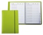 Preview: Adressbuch DIN A5 mit Gummibandverschluss Lederimitat ECO APPLE LEATHER grün