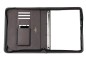 Preview: Manager Orgamappe DIN A4 SMALL SAFFIANO Lederimitat dunkelbraun