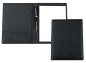 Preview: Schreibmappe DIN A5 SAFFIANO Lederimitat schwarz