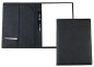 Preview: Schreibmappe DIN A4 SAFFIANO Lederimitat schwarz