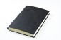 Preview: Notizbuch DIN A5 SAFFIANO Lederimitat schwarz