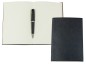 Preview: Notizbuch DIN A5 SAFFIANO Lederimitat schwarz