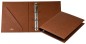 Preview: Ringbuch DIN A4 SAFFIANO Lederimitat braun