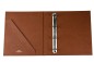 Preview: Ringbuch DIN A4 SAFFIANO Lederimitat braun