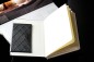 Preview: Magnetischer Stiftehalter DUO für Notizbücher SAFFIANO schwarz
