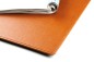 Preview: Exclusive Schreibunterlage  60 x 40 cm aus veganem Lederimitat hellbraun  - made in Germany