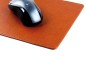 Preview: Mousepad aus veganem Lederimitat hellbraun  - made in Germany