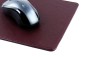 Preview: Mousepad aus veganem Lederimitat weinrot  - made in Germany