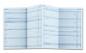 Preview: Leporello Faltkalender deutsch 2026 + 2027 PREMIUM LEDER SOFT GRAIN rot (genarbt)
