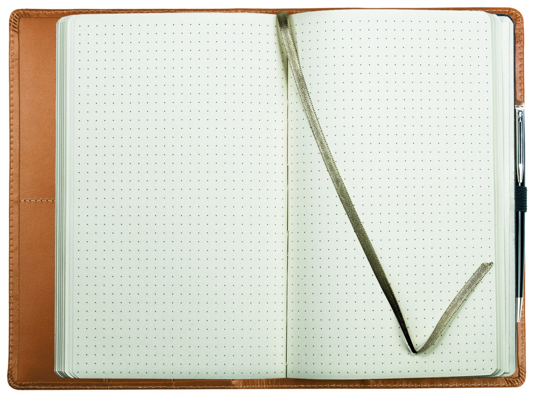 Notizbuch DIN A5 schmal | Echtleder | BOXCALF hellbraun