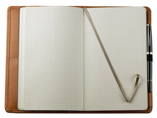 Notizbuch cirka DIN A5 (auswechselbar) PREMIUM LEDER BOXALF cuoiobraun (glatt)