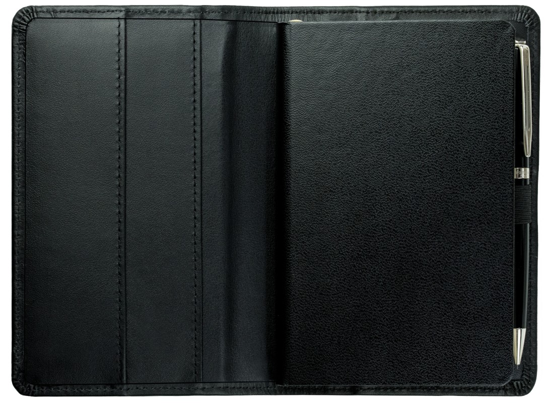 Notizbuch Pocket Format | Echtleder | BOXCALF schwarz
