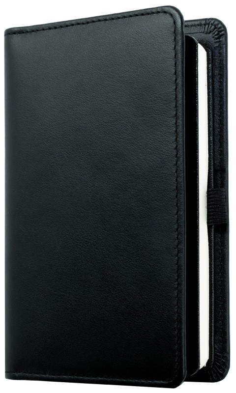 Notizbuch Pocket Format | Echtleder | BOXCALF schwarz