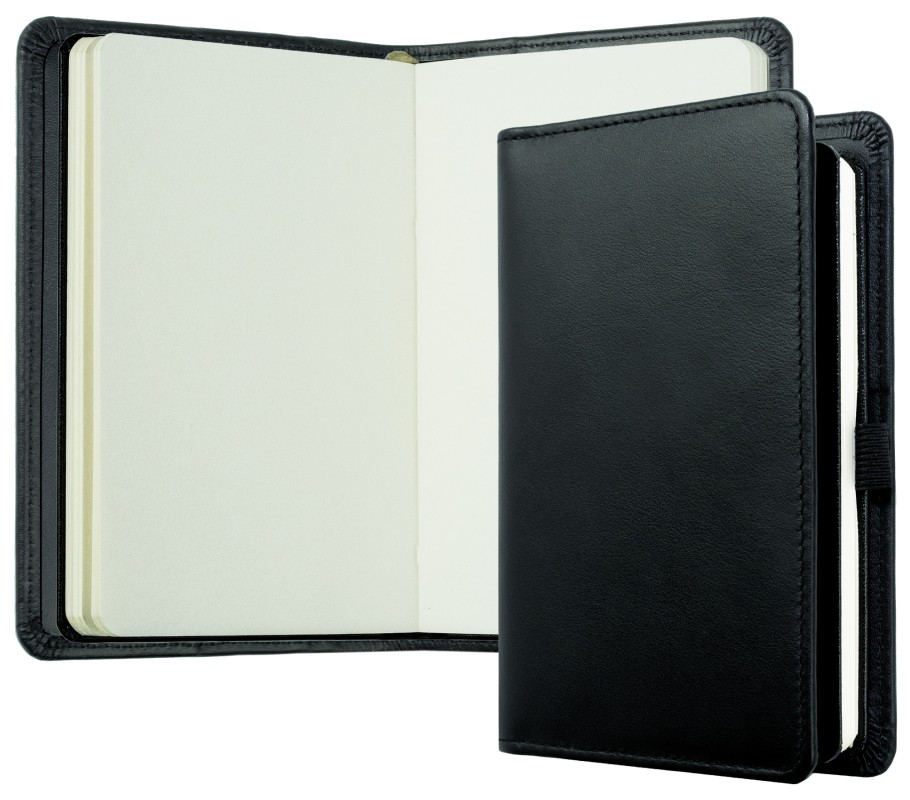Notizbuch Pocket Format | Echtleder | BOXCALF schwarz