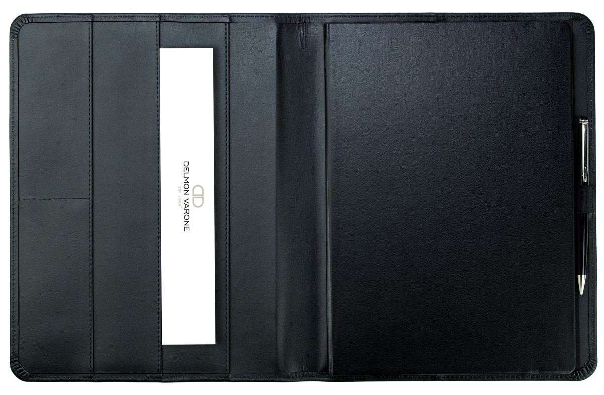 Notizbuch DIN B5+ | Echtleder | BOXCALF schwarz