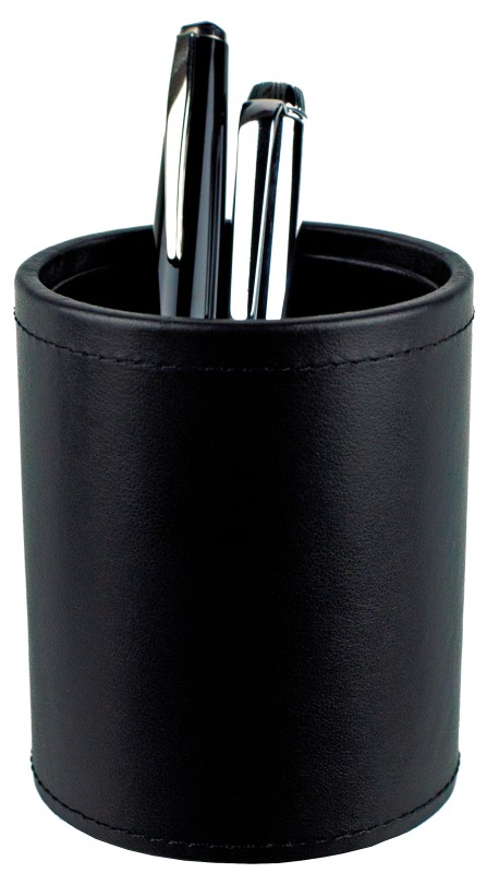 Stifteköcher PREMIUM LEDER BOXCALF schwarz (glatt)