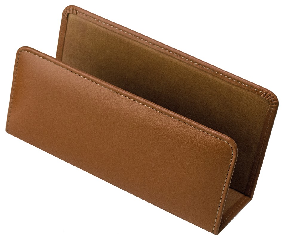 Briefständer PREMIUM LEDER BOXCALF cuoiobraun (glatt)