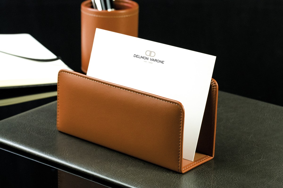 Briefständer PREMIUM LEDER BOXCALF cuoiobraun (glatt)