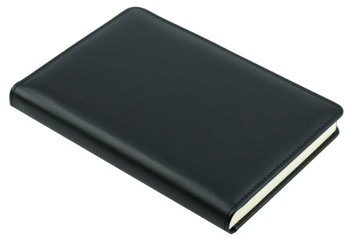 5 Jahreskalender (vergleichend) PREMIUM LEDER BOXCALF schwarz (glatt)