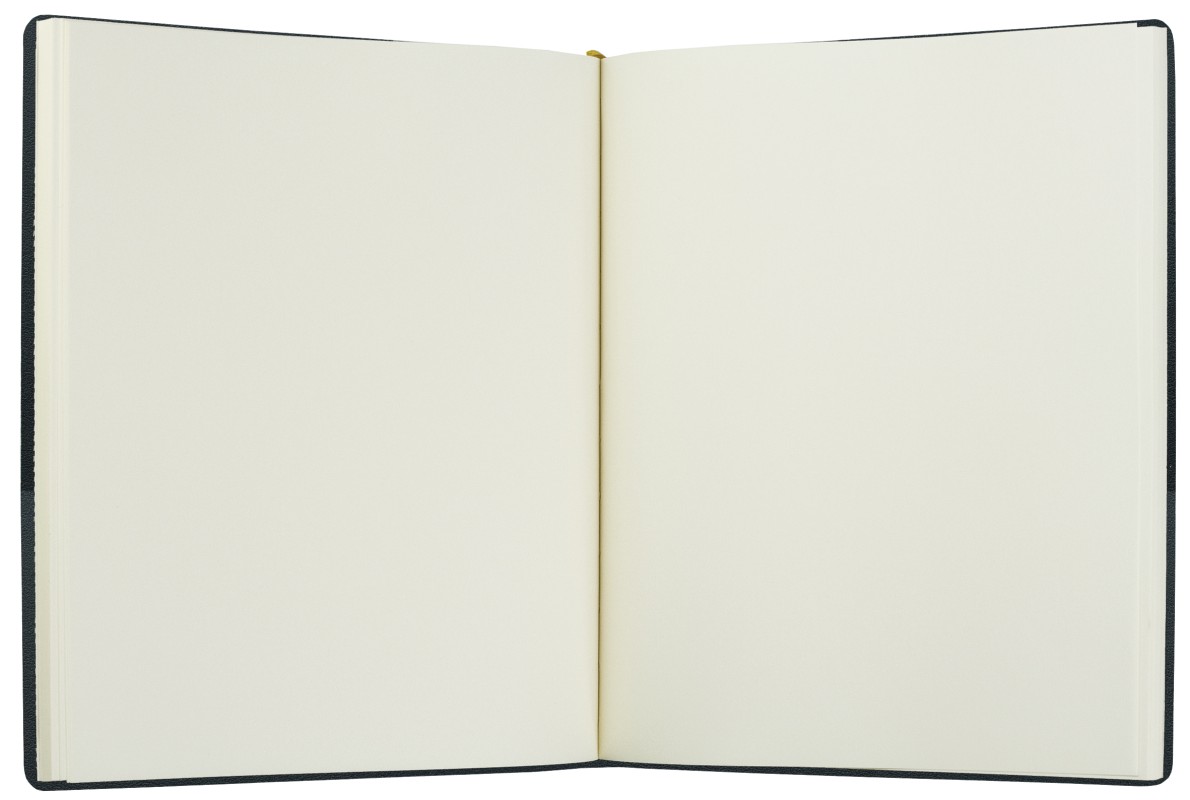 Gästebuch (gebunden) | Echtleder | BOXCALF schwarz