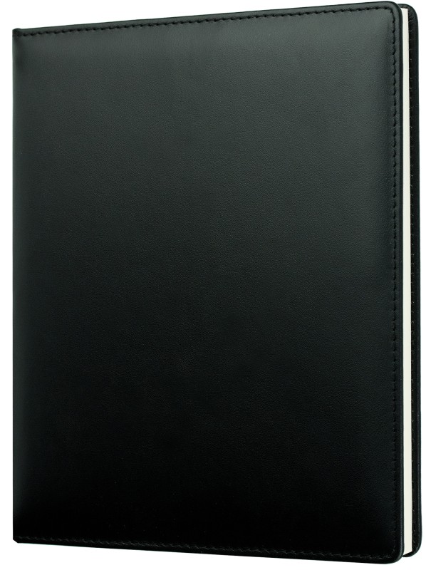 Gästebuch (gebunden) | Echtleder | BOXCALF schwarz
