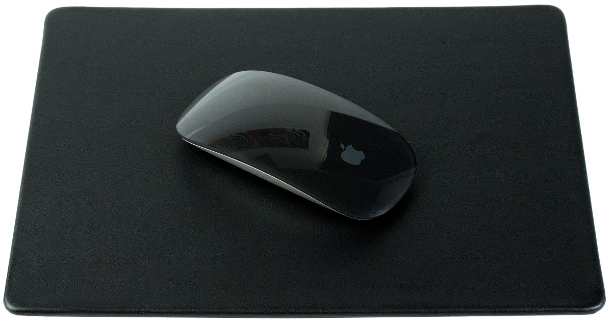 Mousepad PREMIUM LEDER BOXCALF schwarz (glatt)
